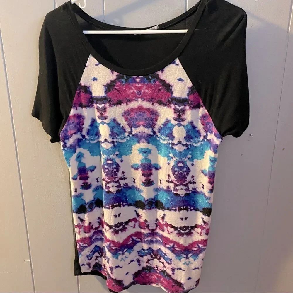 Rayon Spandex Blend Top size M tie-dye